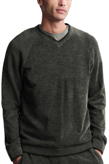 Mens | CozyChic Ultra Lite V-Neck | Dark Moss