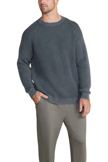 Mens | SunBleached Ribbed Pullover | Coal