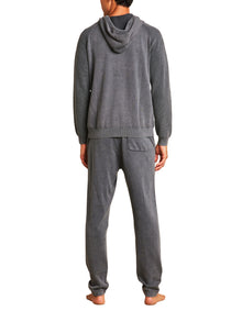 Mens | Sunbleach Zip Up Hoodie | Faded Black