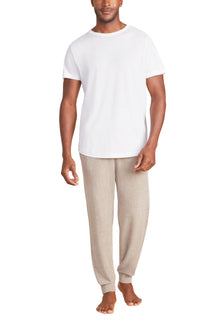 Mens | Malibu Collection Washed Jersey Short Sleeve Crew | White