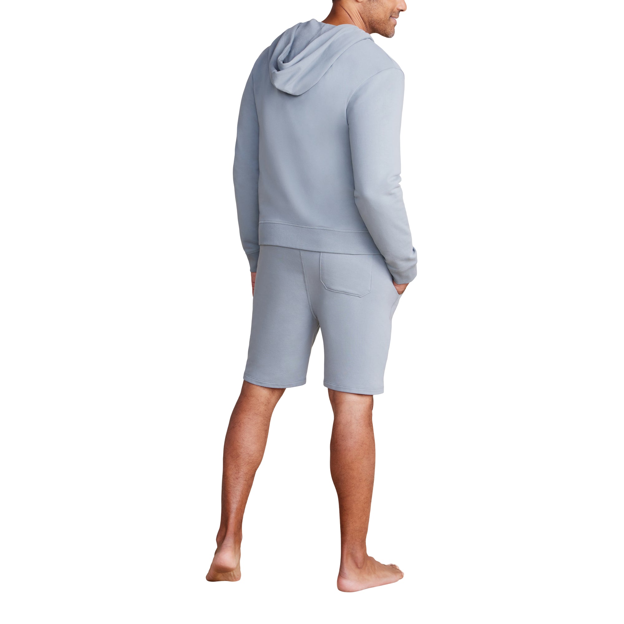 Malibu Collection Men's Pima Cotton Fleece Short | Dolphin Blue