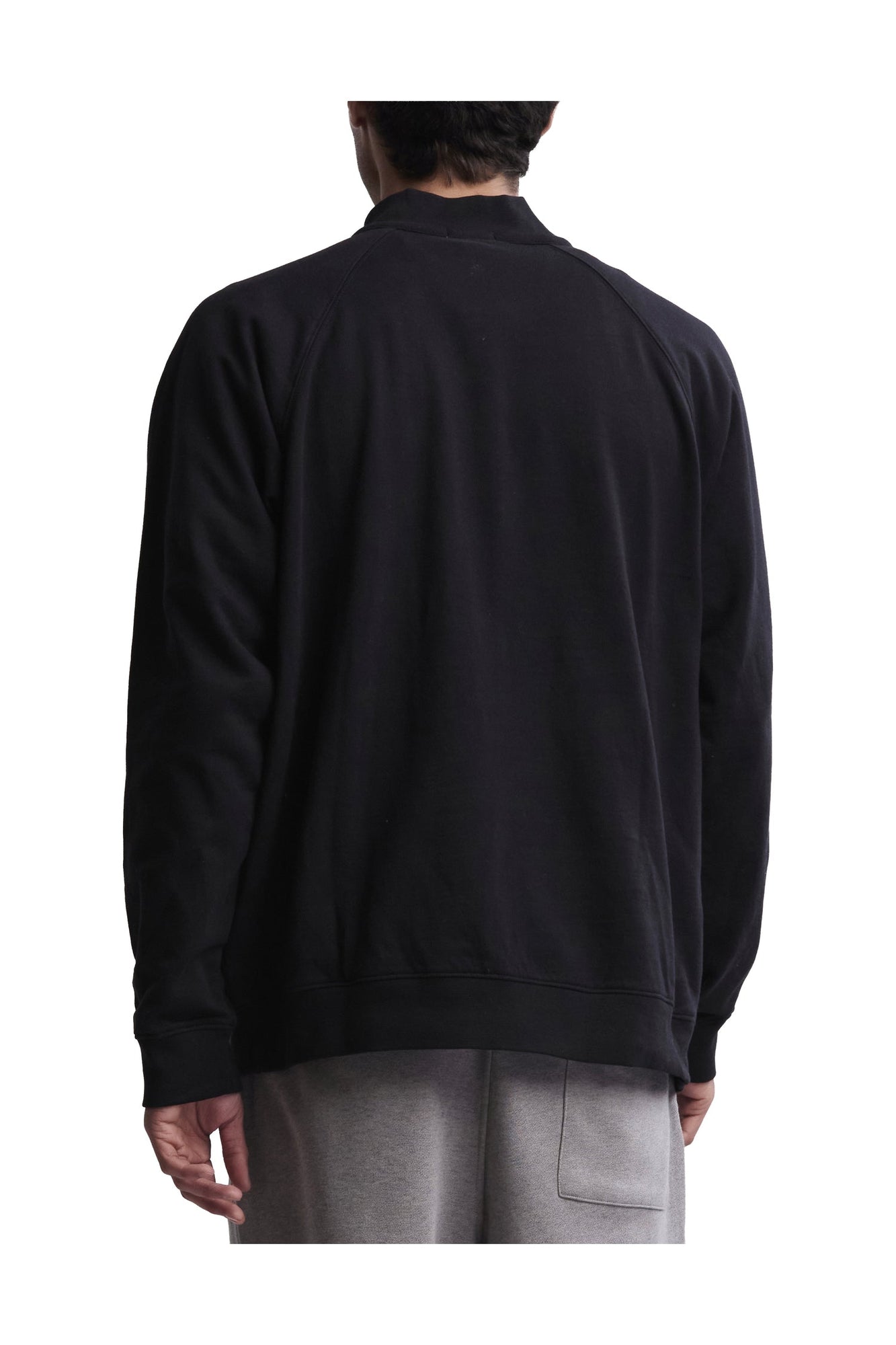 Mens | Malibu Collection Pima Cotton Fleece Half Zip Pullover | Black