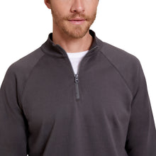 Malibu Collection Men's Pima Cotton Fleece Half Zip Pullover | Carbon