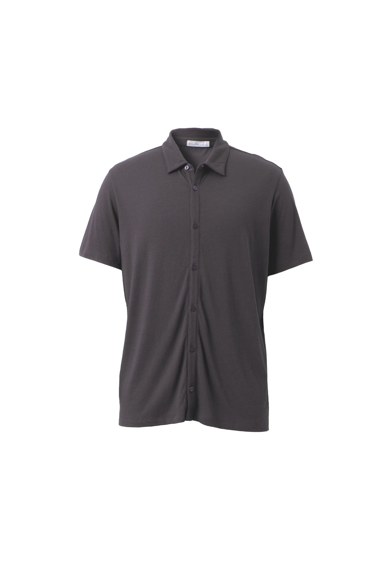 Mens | Malibu Collection Cotton Modal Button Down Polo | Carbon