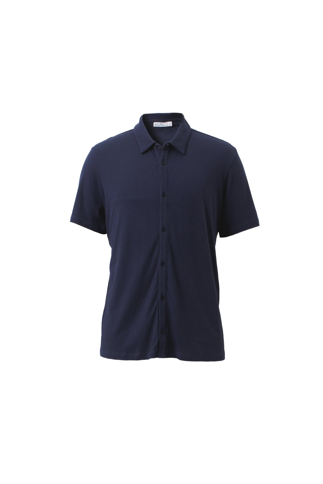 Mens | Malibu Collection Cotton Modal Button Down Polo | Indigo