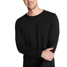 Malibu Collection Men's Seamed Long Sleeve | Black