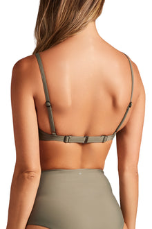 Womens | Triangle Top | Olive Leaf