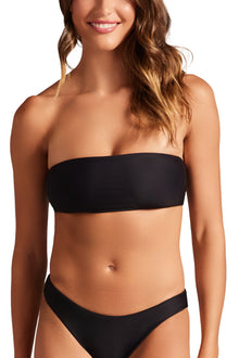 Womens | Bandeau Top | Black Sea