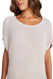 Womens | CozyChic Ultra Lite Mixed Stitch Dolman Pullover | Stone