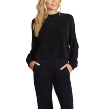 Cozychic Ultra Lite Rib Rolled Edge Pant | Black