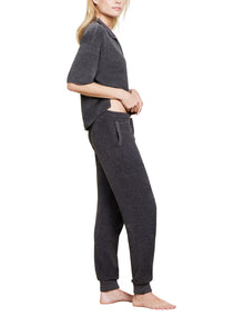 Womens | CozyChic Ultra Lite Collared Short Sleeve | Carbon