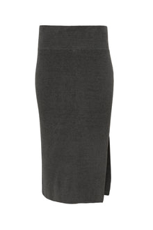 Womens | CozyChic Ultra Lite Ribbed Midi Skirt | Carbon