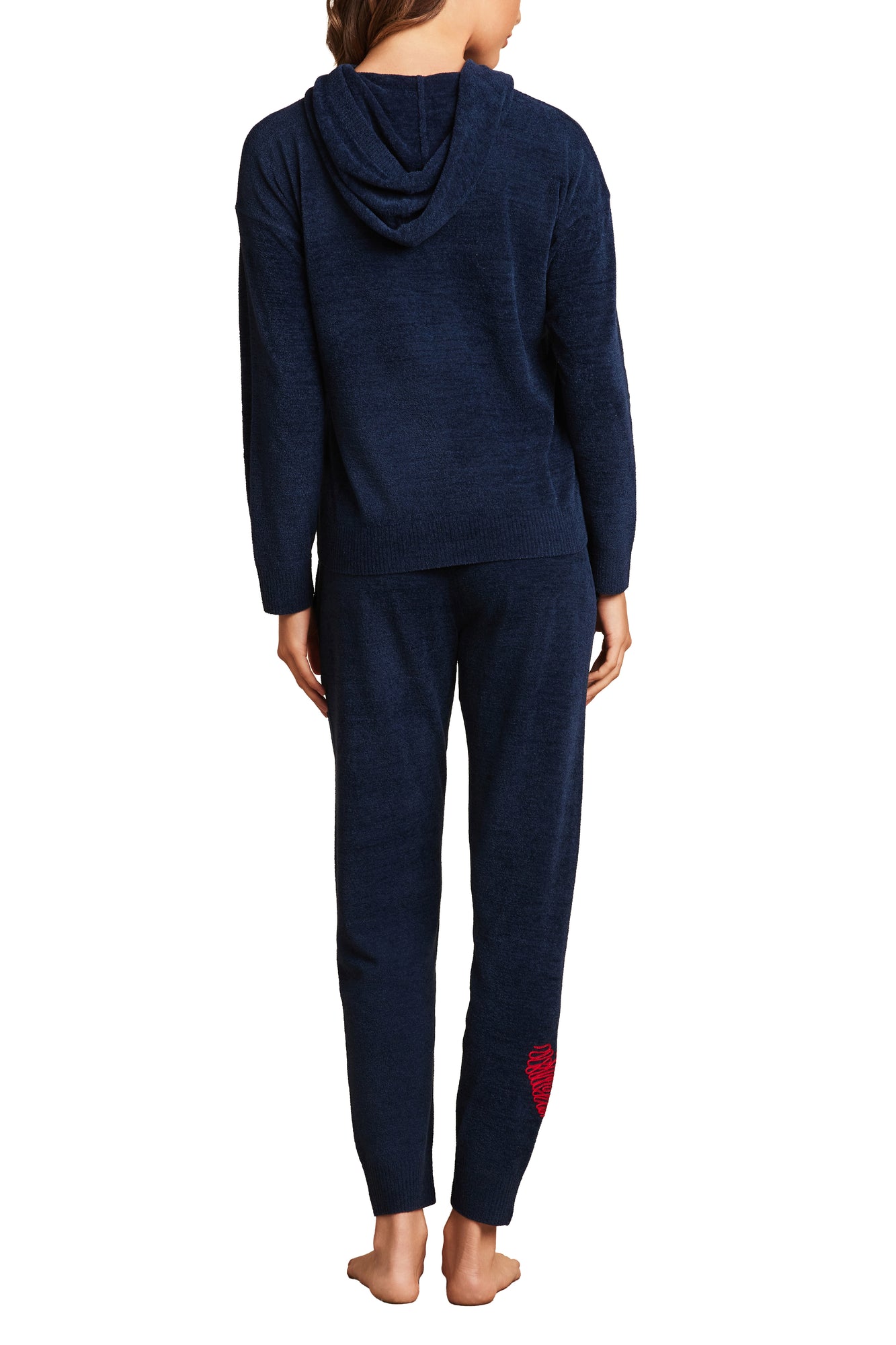 Womens | CozyChic Ultra Lite Embroidered Heart Pant | Marine/Scarlet