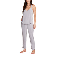 Washed Satin Tank And Pant Set | Dove Gray