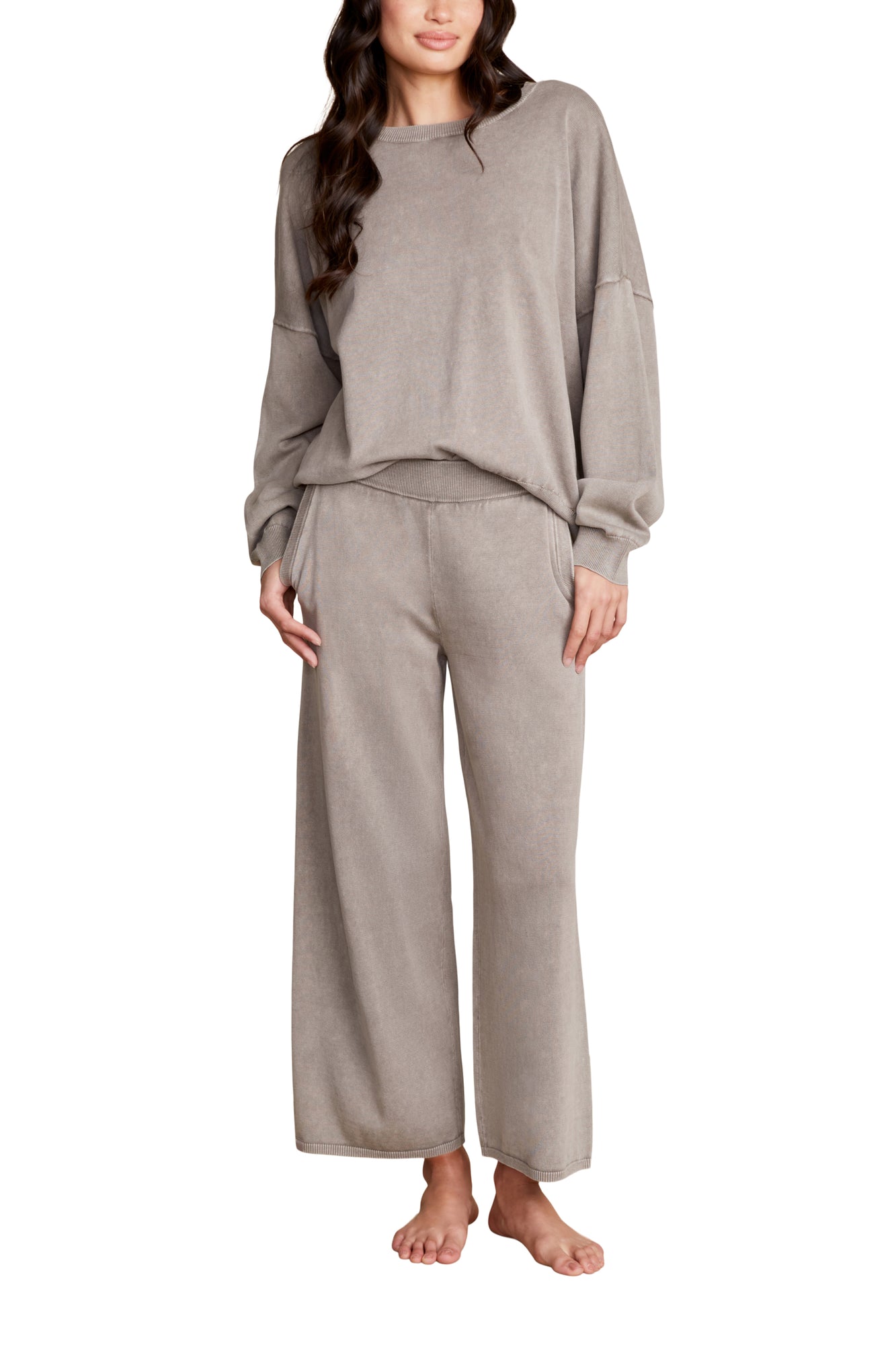 Womens | SunBleached Crewneck Pullover | Beach Rock