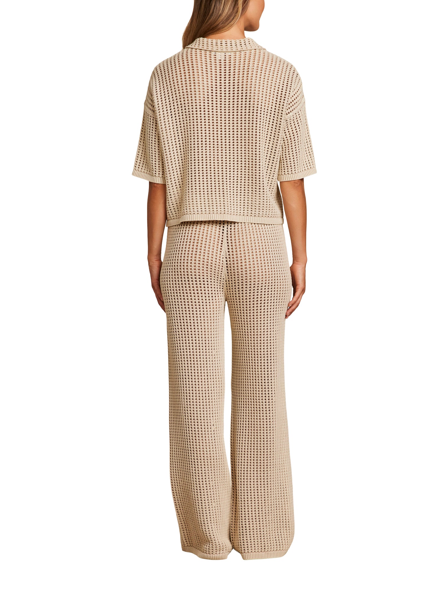 Womens | SunBleached Buttoned Short Sleeve | Stone