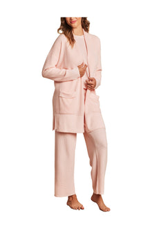 Womens | Luxeblend Waffle Knit Cardigan | Bella Pink
