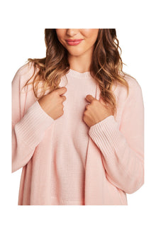 Womens | Luxeblend Waffle Knit Cardigan | Bella Pink