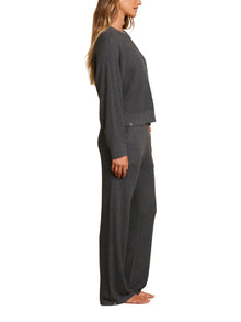 Womens | Luxeblend Waffle Knit Pullover | Anchor