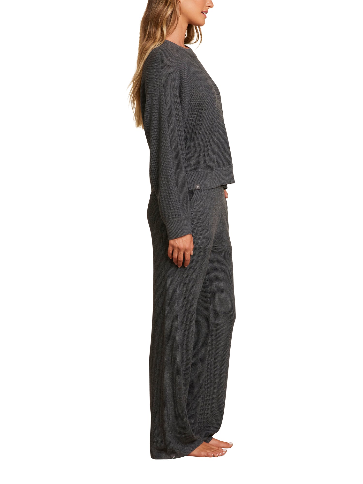 Womens | Luxeblend Waffle Knit Pullover | Anchor