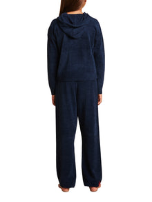 Youth | CozyChic Ultra Lite Embroidered Heart Hoodie | Marine/Scarlet