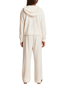 Youth | CozyChic Ultra Lite Embroidered Heart Pant | Pearl/Carbon
