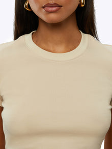 Womens | Tomboy Slim-Fit Tomboy-Cotton Tee Cropped | Birch