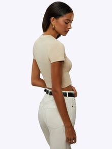 Womens | Tomboy Slim-Fit Tomboy-Cotton Tee Cropped | Birch