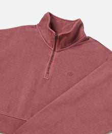 Rhubarb | Eldridge Fundamental Cropped Quarter Zip