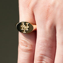 Ny Mets Oval Signet Ring | Gold Vermeil