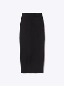 Womens | Portofino Form-Fitting Midi Skirt | Black