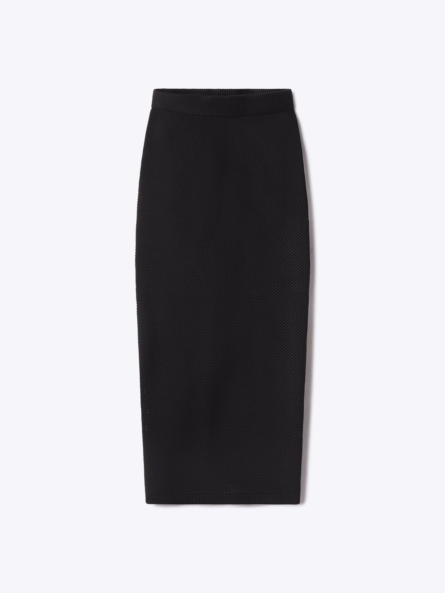 Womens | Portofino Form-Fitting Midi Skirt | Black