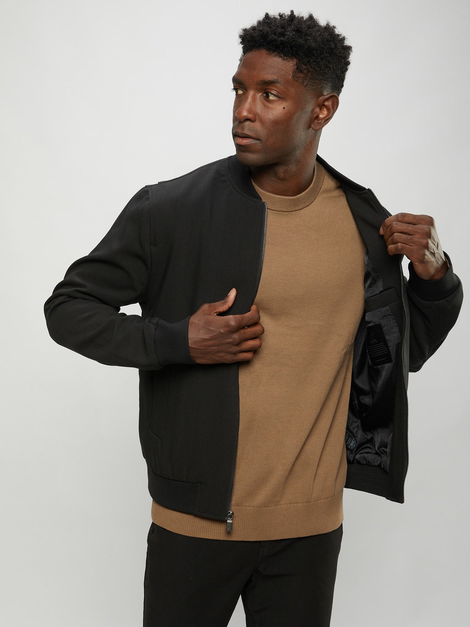 Mens | Buckingham Signature-Fit Bomber | Black