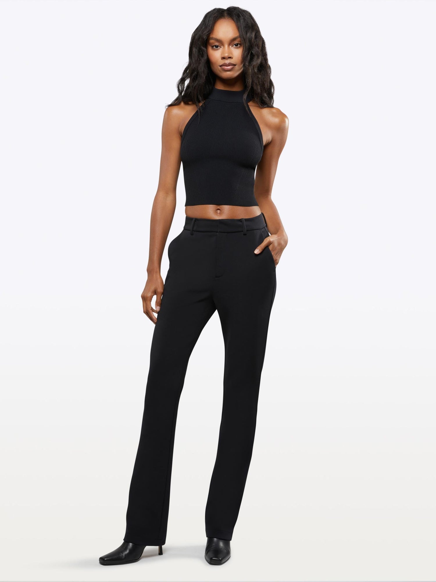 Womens | Coreflex Form-Fitting Mock Neck | Black