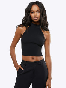 Womens | Coreflex Form-Fitting Mock Neck | Black