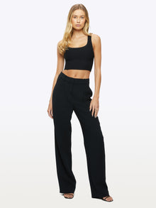 Womens | Coreflex Form-Fitting Cropped Tank | Black