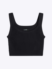 Womens | Coreflex Form-Fitting Cropped Tank | Black