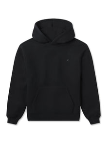 Womens | Divine Relaxed-Fit Fleece Hoodie | Black