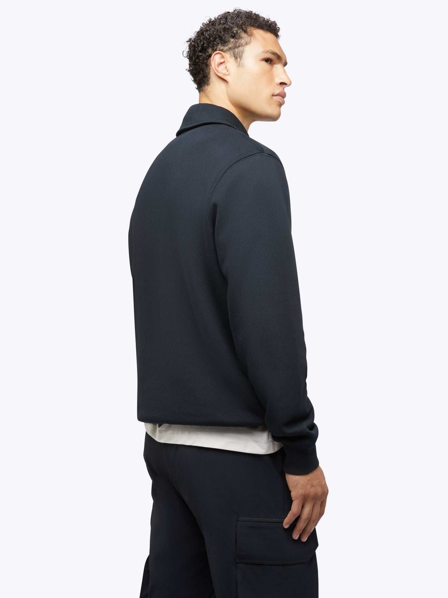 Mens | Divine Classic-Fit Fleece Q-Zip | Black