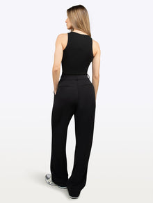 Womens | Essential Form-Fitting Rib Tank | Black