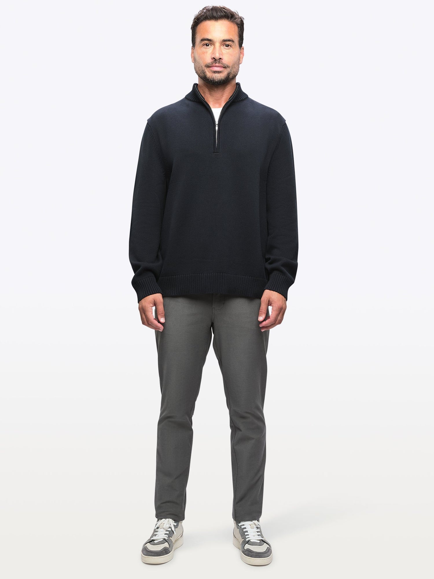 Mens | Odyssey Classic-Fit Sweater Q-Zip | Black