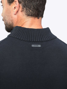 Mens | Odyssey Classic-Fit Sweater Q-Zip | Black