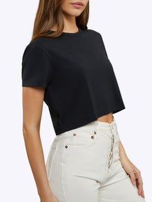 Womens | Almost Friday Classic-Fit PYCA Pro Tee Cropped | Black