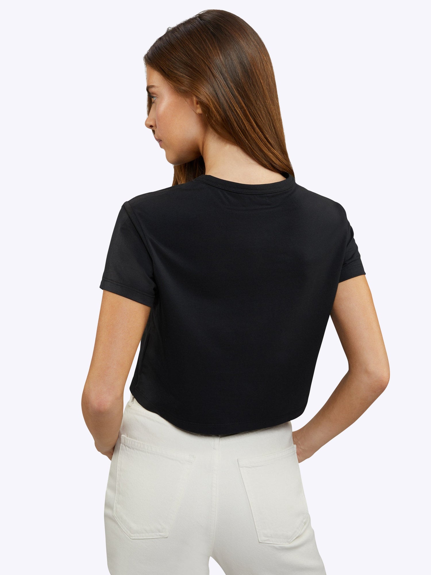 Womens | Almost Friday Classic-Fit PYCA Pro Tee Cropped | Black