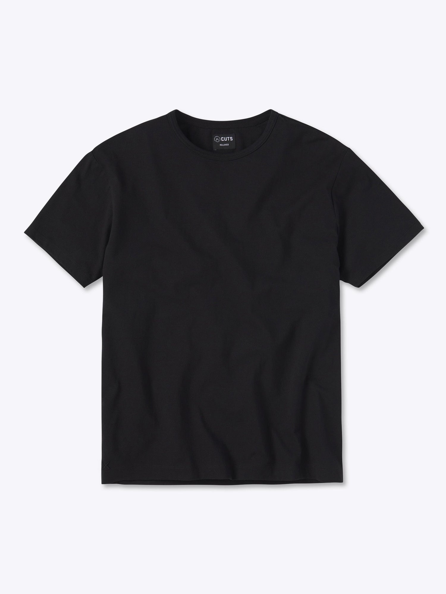 Frame Tee | Black Relaxed-fit Cotton PYCA