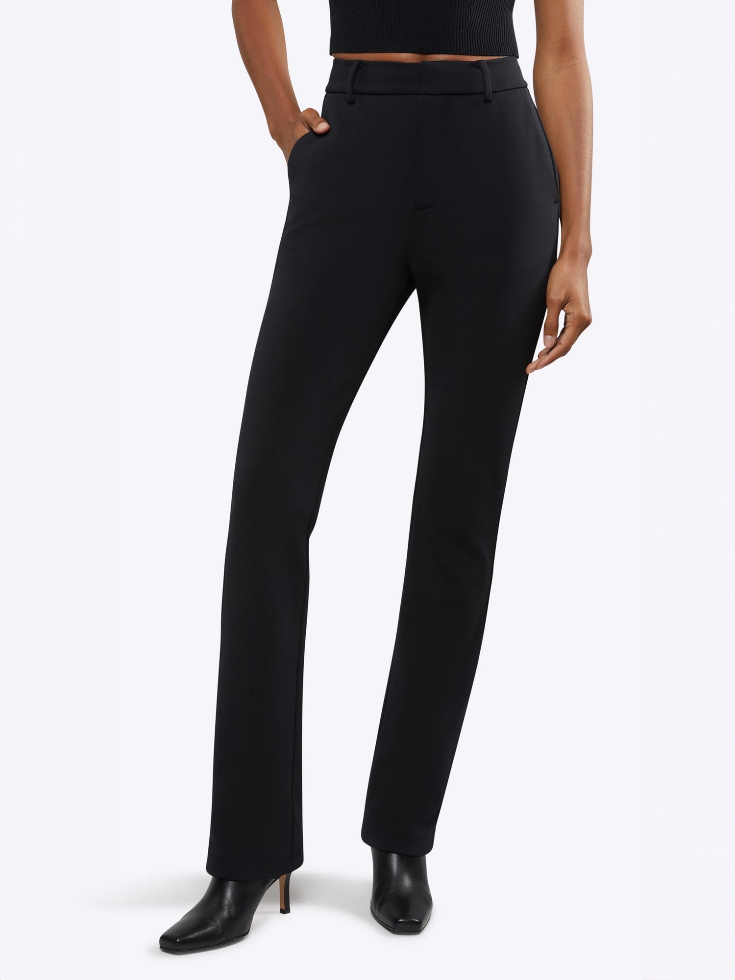 Womens | Statement Slim-Fit Pant | Black