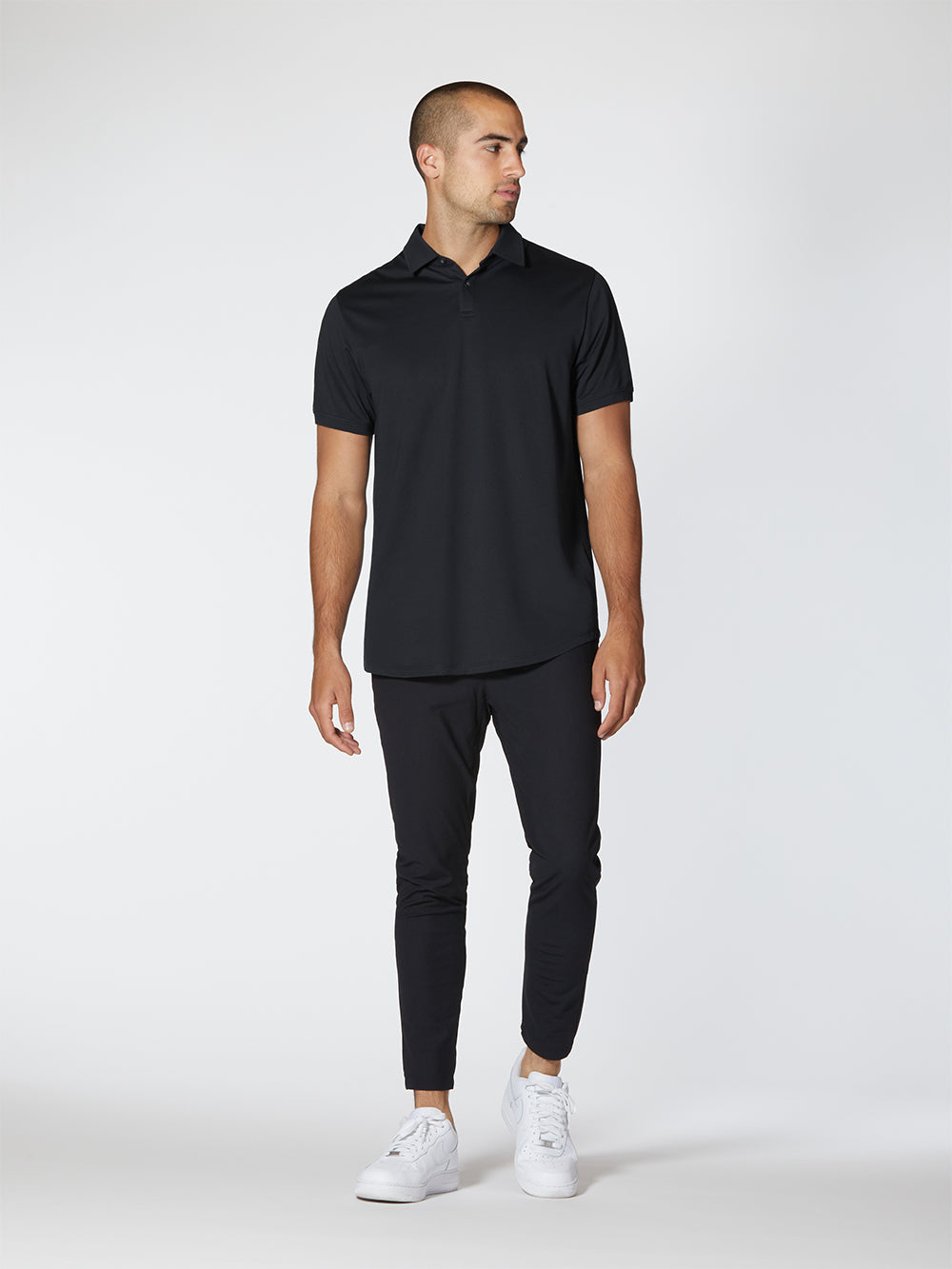 Mens | Universal Classic-Fit Pima Cotton Blend COZ Polo | Black