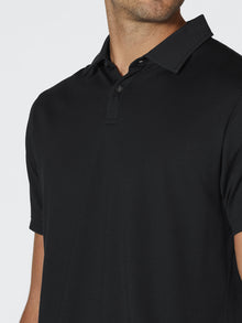 Mens | Universal Classic-Fit Pima Cotton Blend COZ Polo | Black