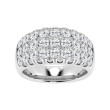 3.00 CT Round Lab-Grown Diamond | Row Wedding Band Ring | 14K White Gold | SI Clarity