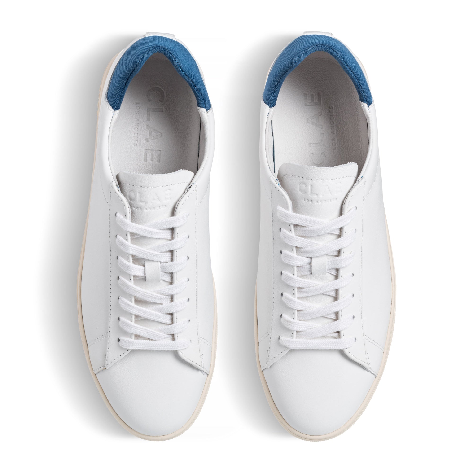 Womens | Bradley | White Leather Stellar Blue